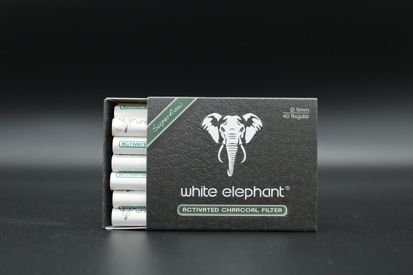 White Elephant Aktivkohlefilter 9 mm 40 Stück