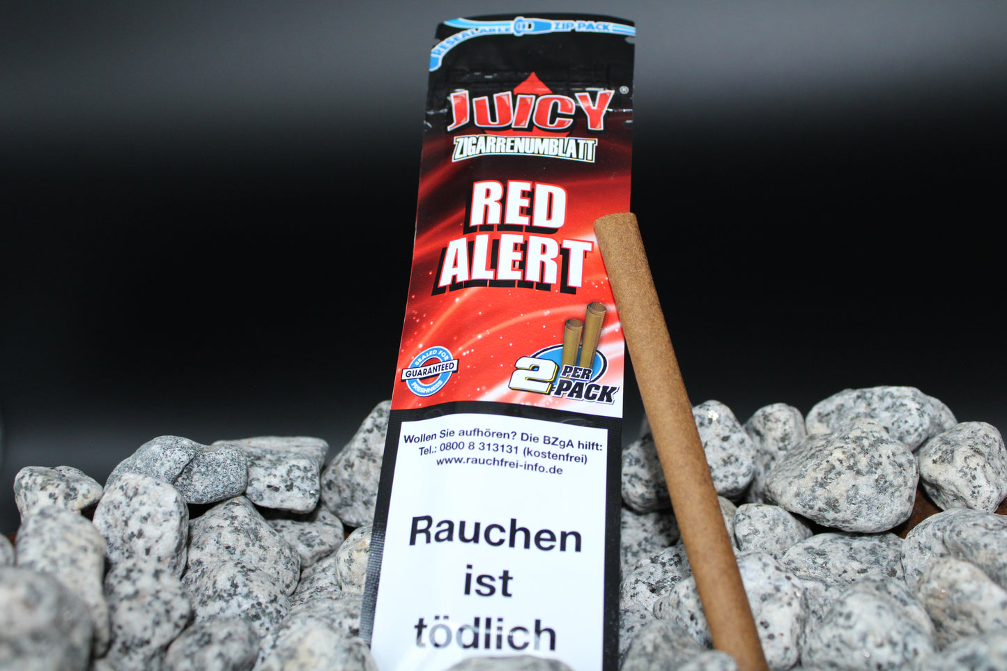 Juicy lays Blunt Red Alert