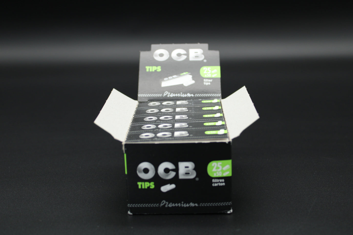 OCB Premium Tips - Display 25 Hefte á 50 Filter Tips