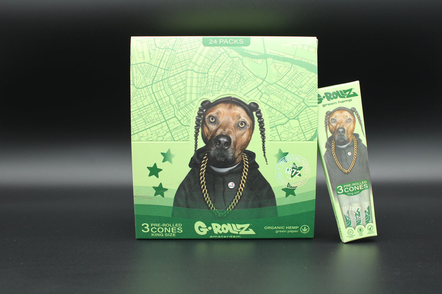 Présentoir G-Rollz - Rap Organic - 1 x pack de 3