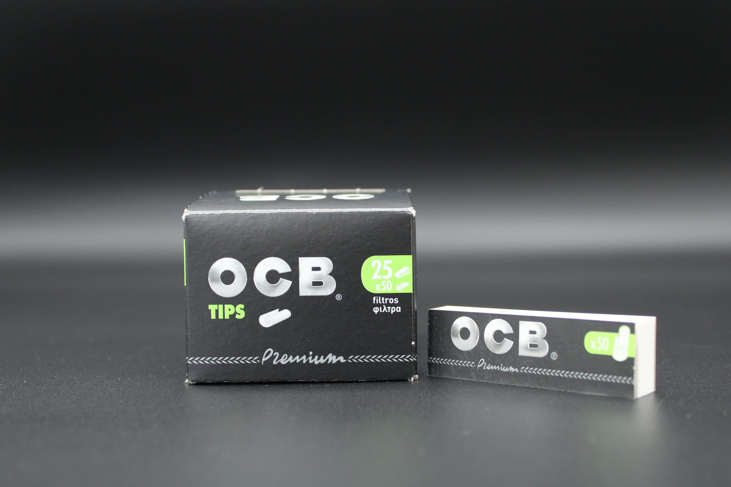 OCB Premium Tips - Display 25 Hefte á 50 Filter Tips