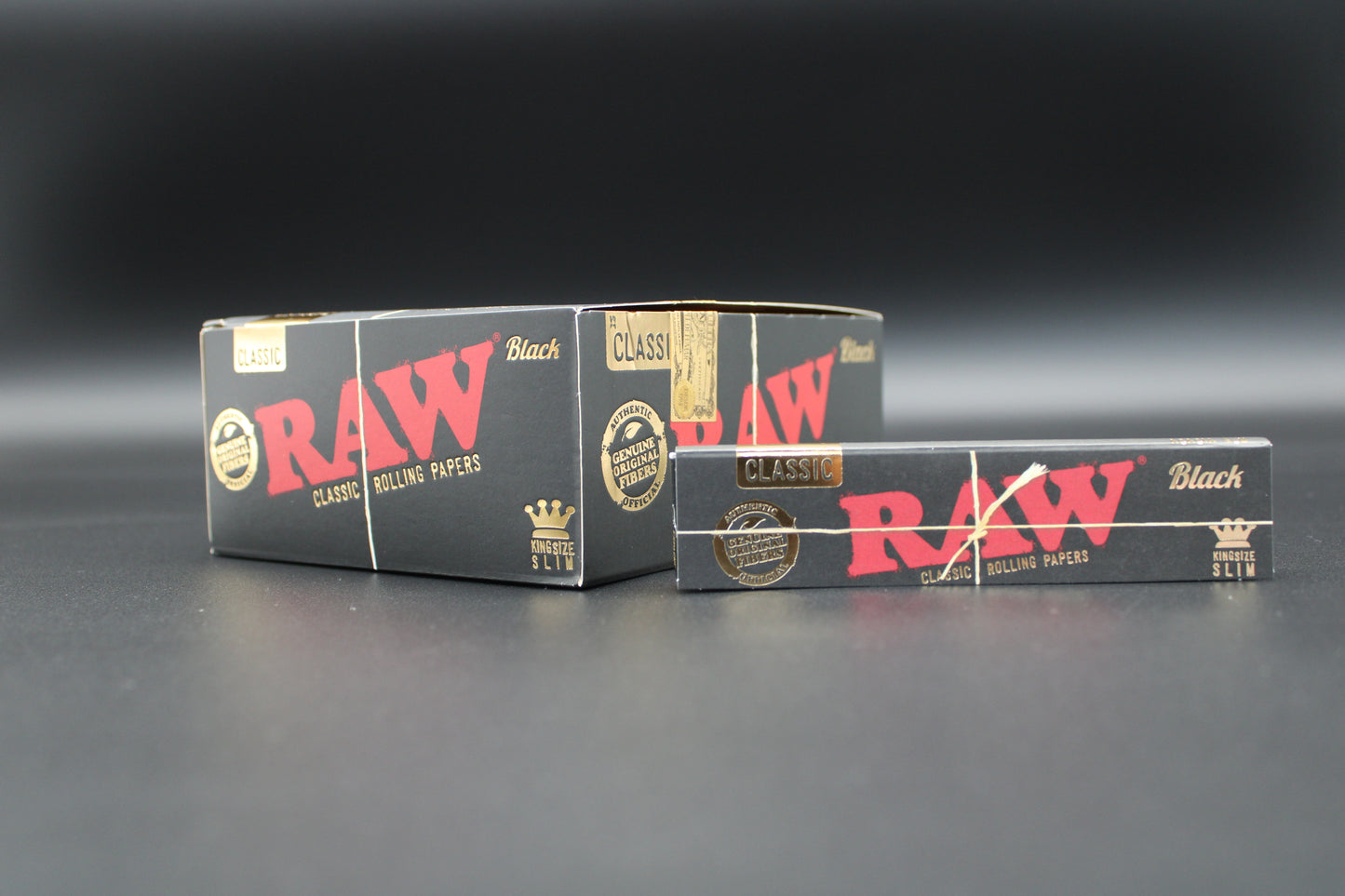RAW Black Papers King Size Slim-Display