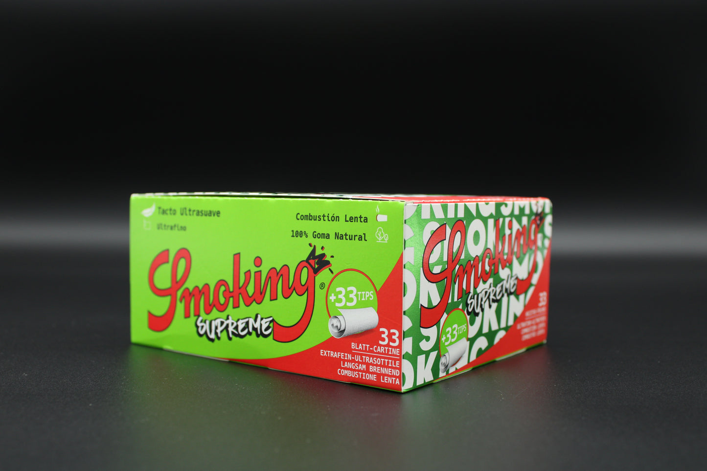 Smoking Supreme King Size Slim Papers + Filter -Display