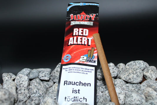 Juicy lays Blunt Red Alert